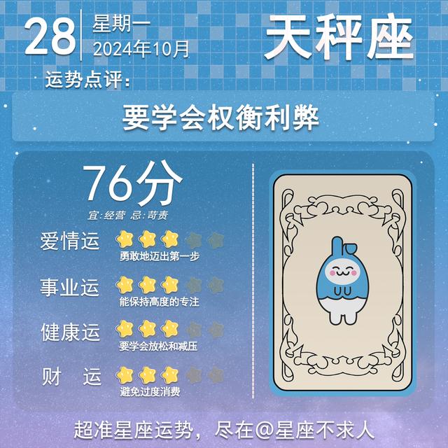 2024年10月28日十二星座运势