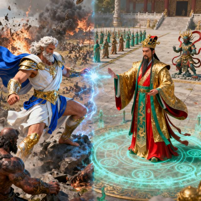 希腊宙斯对阵东方玉皇大帝：谁才是万神之王？