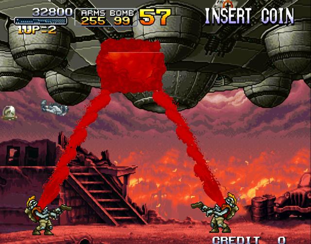 《合金弹头》最狠的攻击手段，BOSS还没站稳都被打报废了