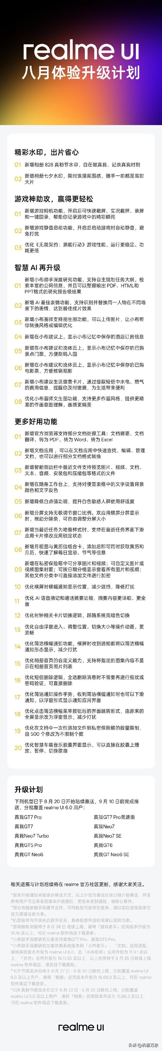 realme UI八月更新，带来了超过20项更流畅、更智慧、更个性体验