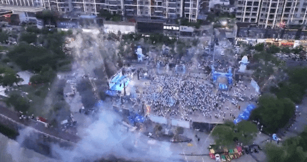 粉色落日、绚丽烟花！江西这里太浪漫了，你在现场吗？