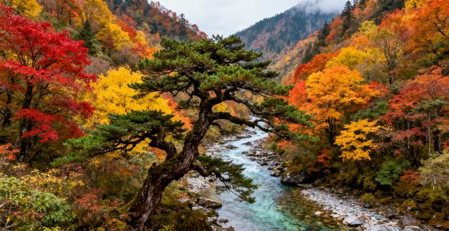唐家河的秋：把山河晕成了打翻的颜料盘