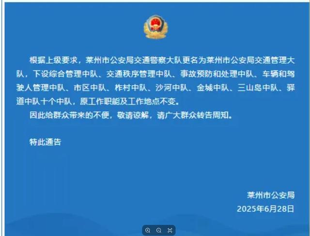 全国交警集体更名！“交警”变“交管”，一字之差关乎每个人出行