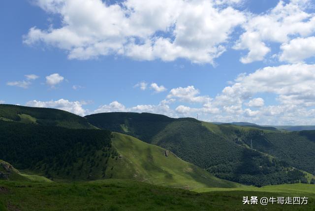 河北麻田岭（上）：绿野铺毡接云影、风轮伴路探山魂