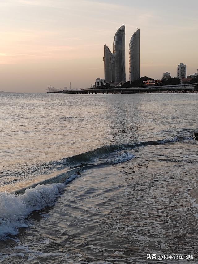 厦门海滨的落日之梦