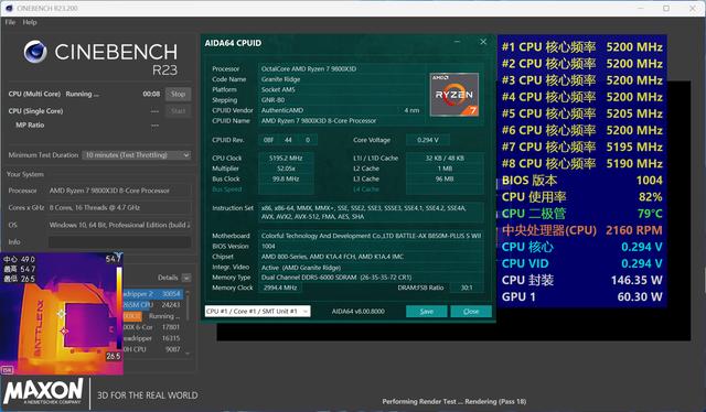 799元坐拥9800X3D全能搭子，七彩虹战斧B850M超级黑刃评测