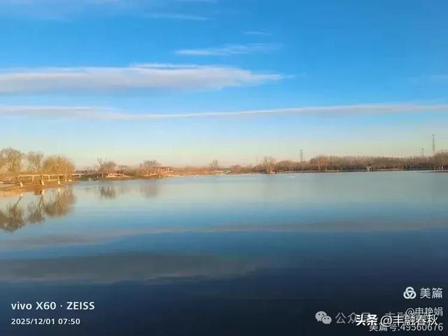 初冬北京朝阳坝河金盏淀:清寒里的静美画卷|申艳娟