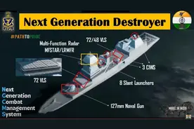 中国行我也行！印度宣布建8艘驱逐舰，性能超过055大驱，可能吗？图片