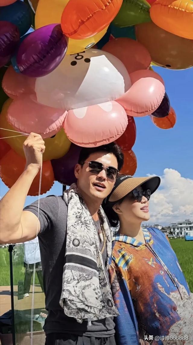 吕良伟杨小娟携汪诗诗和她的一双儿女大理旅游，一起享受田园时光