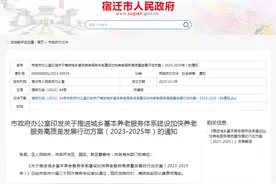 市政府办公室印发关于推进城乡基本养老服务体系建设加快养老服务高质量发展行动方案（2023-2025年）的通知图片