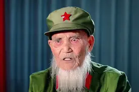 眼神如同狮王般杀气的老人图片