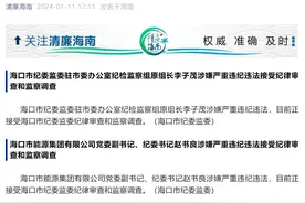 海口市纪委监委驻市委办公室纪检监察组原组长李子茂涉嫌严重违纪违法接受审查调查图片