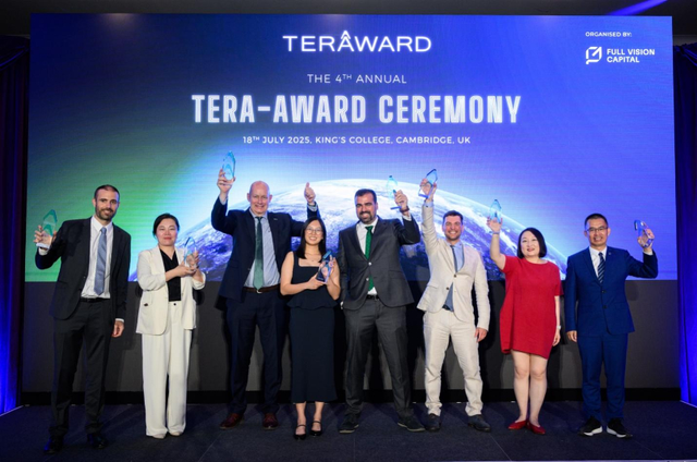 英国初创企业Barocal获百万美元金奖，第四届TERA-Award大赛颁奖典礼在剑桥举行