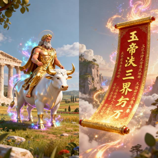 希腊宙斯对阵东方玉皇大帝：谁才是万神之王？