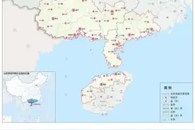 我国北部湾沿岸河流水系图片