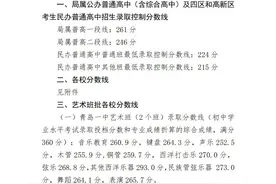 二中326、五十八中324！青岛多所普高录取线发布（附：分数带招生计划）图片