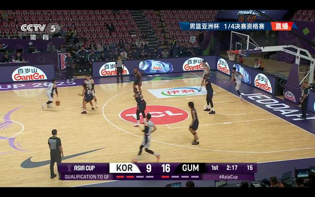 正在直播男篮亚洲杯 韩国VS关岛 胜者1/4决赛对阵中国男篮