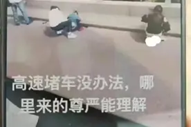 火爆一幕！女子在高速公路上就地小便 网民：这算光明正大的反抗？图片