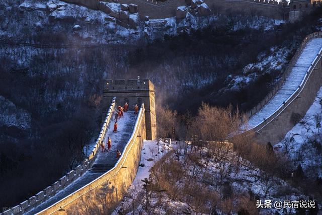 北京八达岭长城上空突现“太阳雪”，你见过吗？