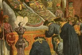 慈禧和光绪相继死去，法国小日报刊登了这样一张画像图片