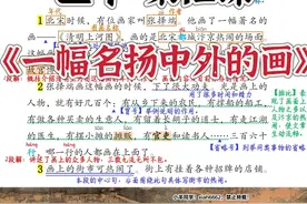 三年级下册🍧第12课《一幅名扬中外的画》图片