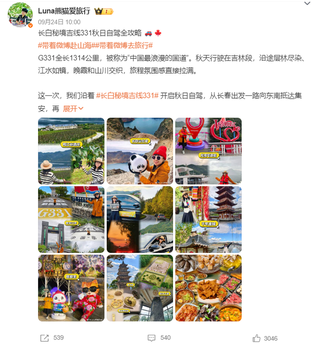 真正懂秋天的人，早已出发自驾吉线331→