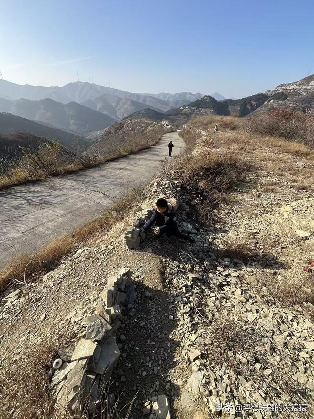 游赏过九鼎山后，我又跑到一户院里“强买”了大爷种在路边的白菜