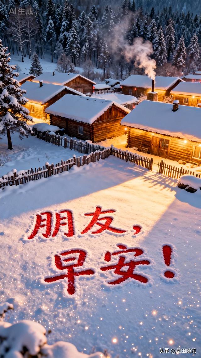 早安，雪乡的早晨（精美图片免费收藏）