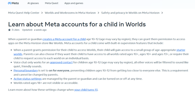 Meta被指“刻意隐瞒其VR产品对儿童的危害”