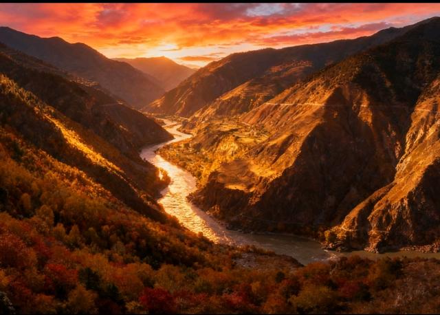 盐井峡的秋，是山野写给人间的信