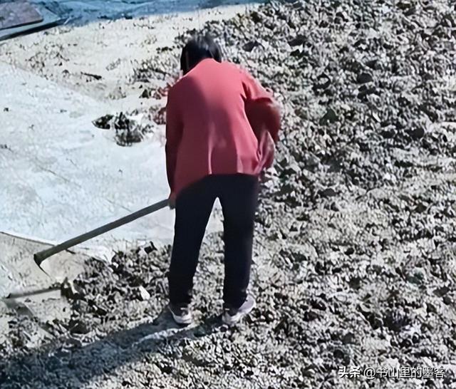 老人破坏水泥路面后续：民警走了又挖，村干部曝内情，子女被牵连