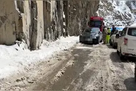 一特斯拉停路中间，致318国道堵了3小时？当地回应图片
