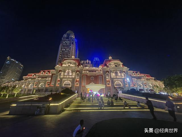 夜幕下的海河