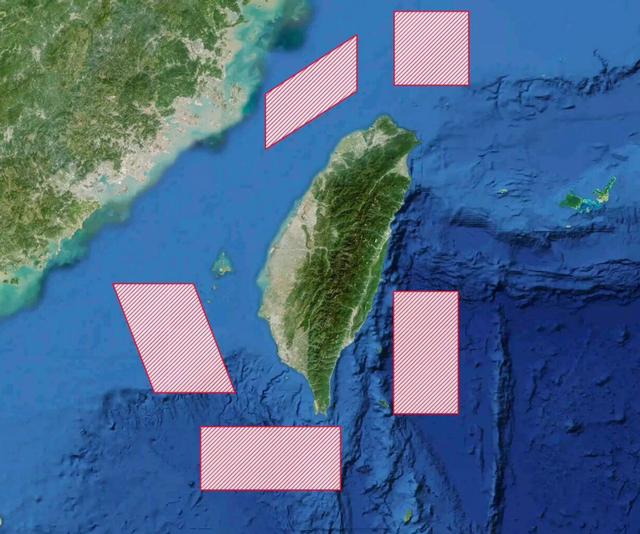 赖清德没等来美国的军火船，台湾先等来解放军5面合围