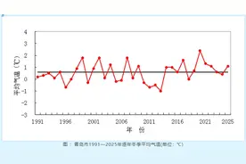 过去这个冬季，青岛降水少气温高，市区降雪日数仅有7天图片