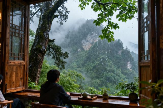 武当变身天然“氧舱” 游客雨中寻“氧心”康养