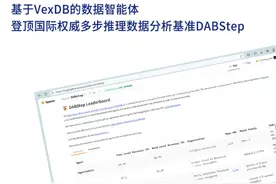 首个国产向量数据库登顶DABStep榜单，VexDB即将重磅发布图片
