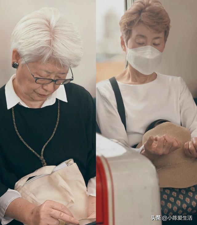 被上海地铁奶奶惊艳到了！白发不染、不披丝巾，却个个优雅又洋气