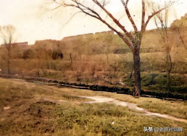 1938年，日军私人相册中的顺德（邢台）古城，鬼子在城墙上散步