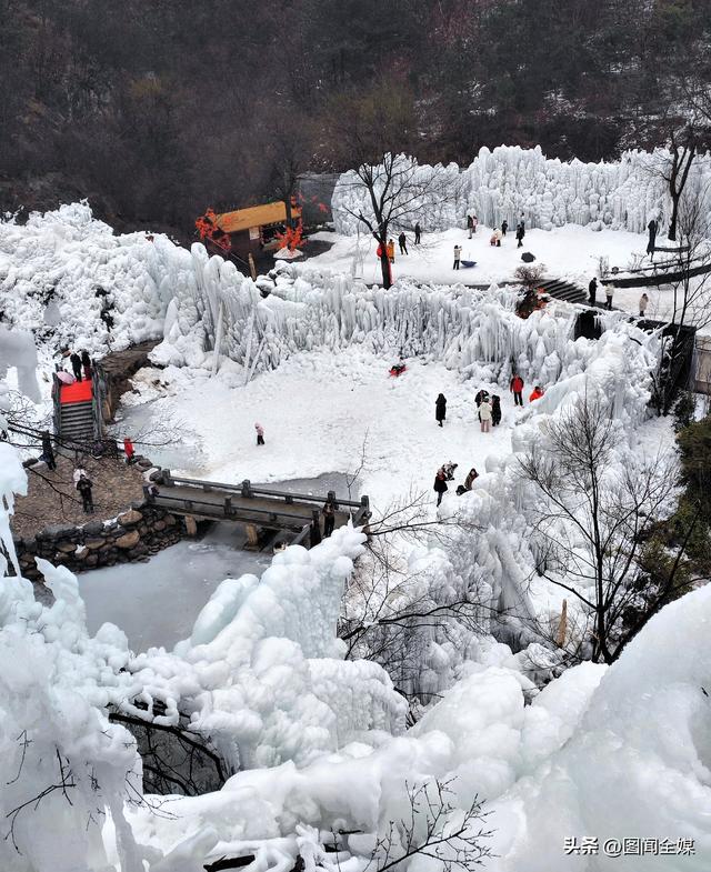 冬日江山美如画 秦岭冰瀑醉游人