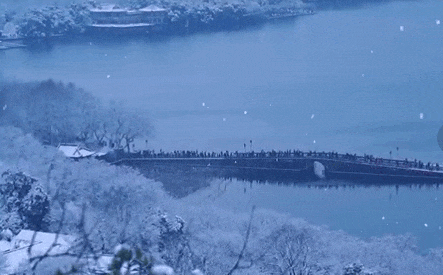 下雪了！下雪了！浙江的第一场雪来了！