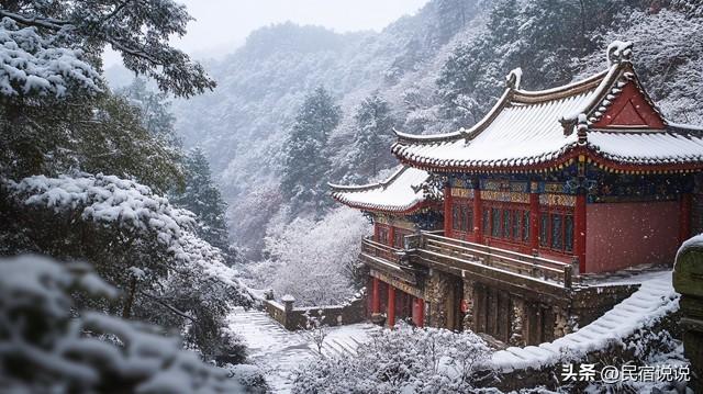 雪中的九华山原来这么美啊！