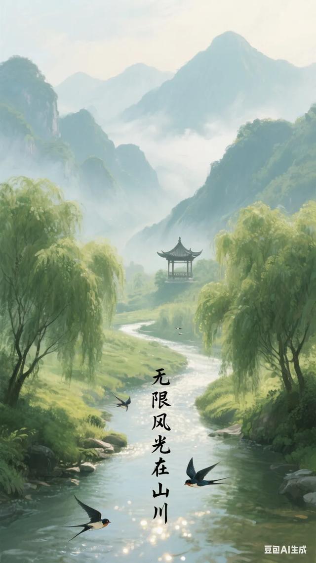 踏入山川，满目风光美如画，心醉其间，悠然尽享这份自在！