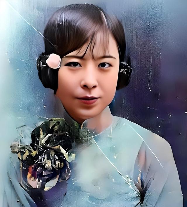这是张学良老婆赵四小姐真实样貌，并非演员饰演而是货真价实真品