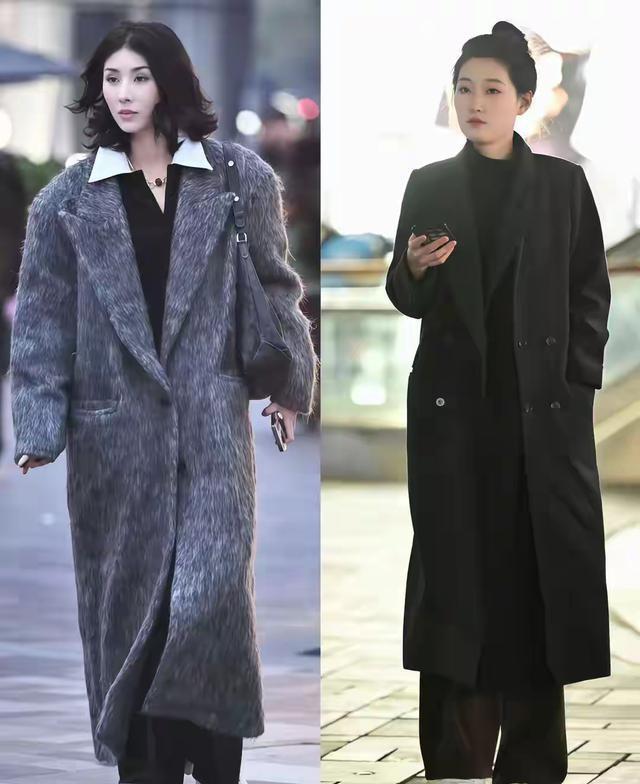 看了宋佳的大衣穿搭，我悟了：大衣不配打底裤	，鞋穿低跟，更优雅