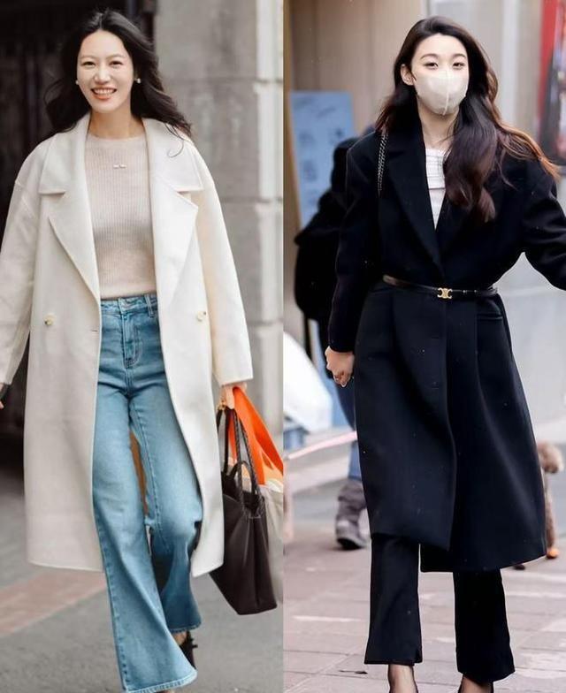 看了宋佳的大衣穿搭，我悟了：大衣不配打底裤	，鞋穿低跟，更优雅