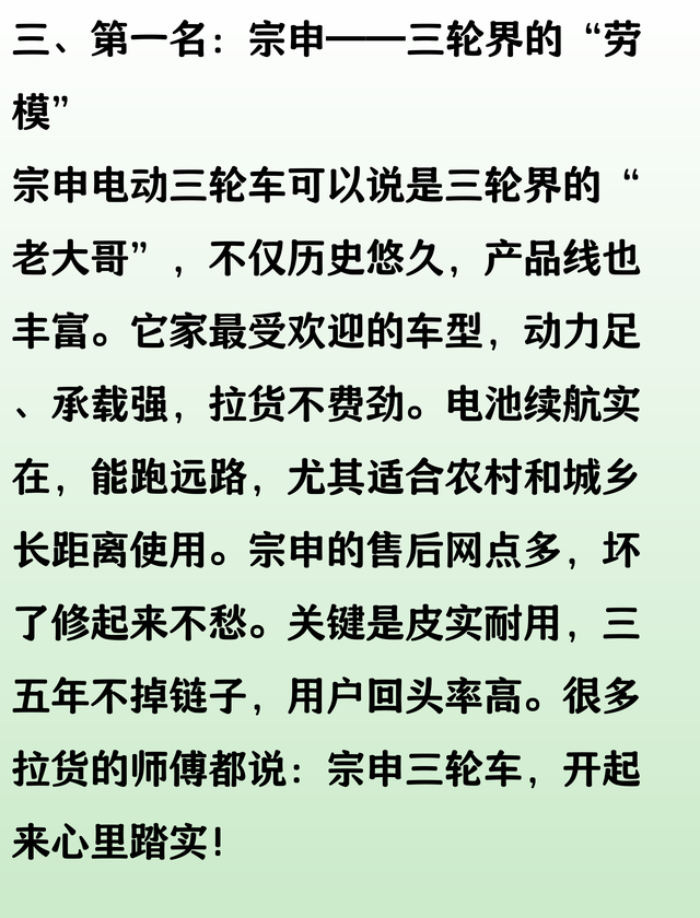 电动三轮车“好评榜”出炉了，哪些口碑最好，前三品牌一次说清楚