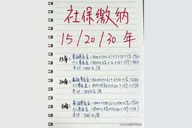 社保缴纳15、20、30年居然有这么大的区别！图片