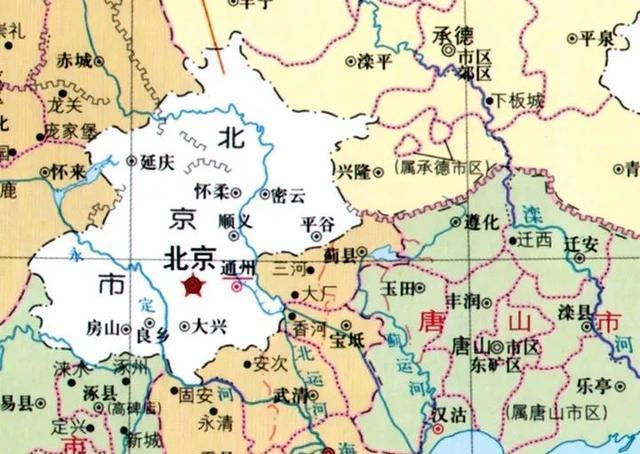 1958年通县专区加入北京，另外4个县先被北京拒绝，又被天津拒绝