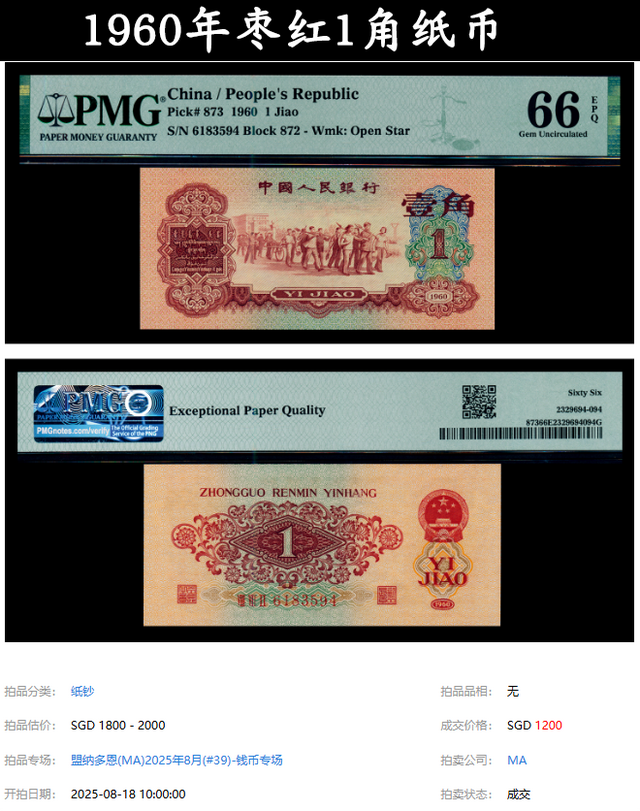 一张6500元，这3种1角纸币，谁家里面有	，千万要留好！